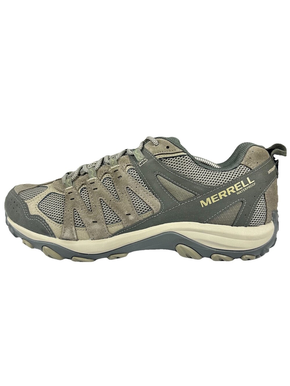 Merrell Crosslander 3 Hiking Shoes Mens 13 Boulder Brindle Suede Trail Sneakers